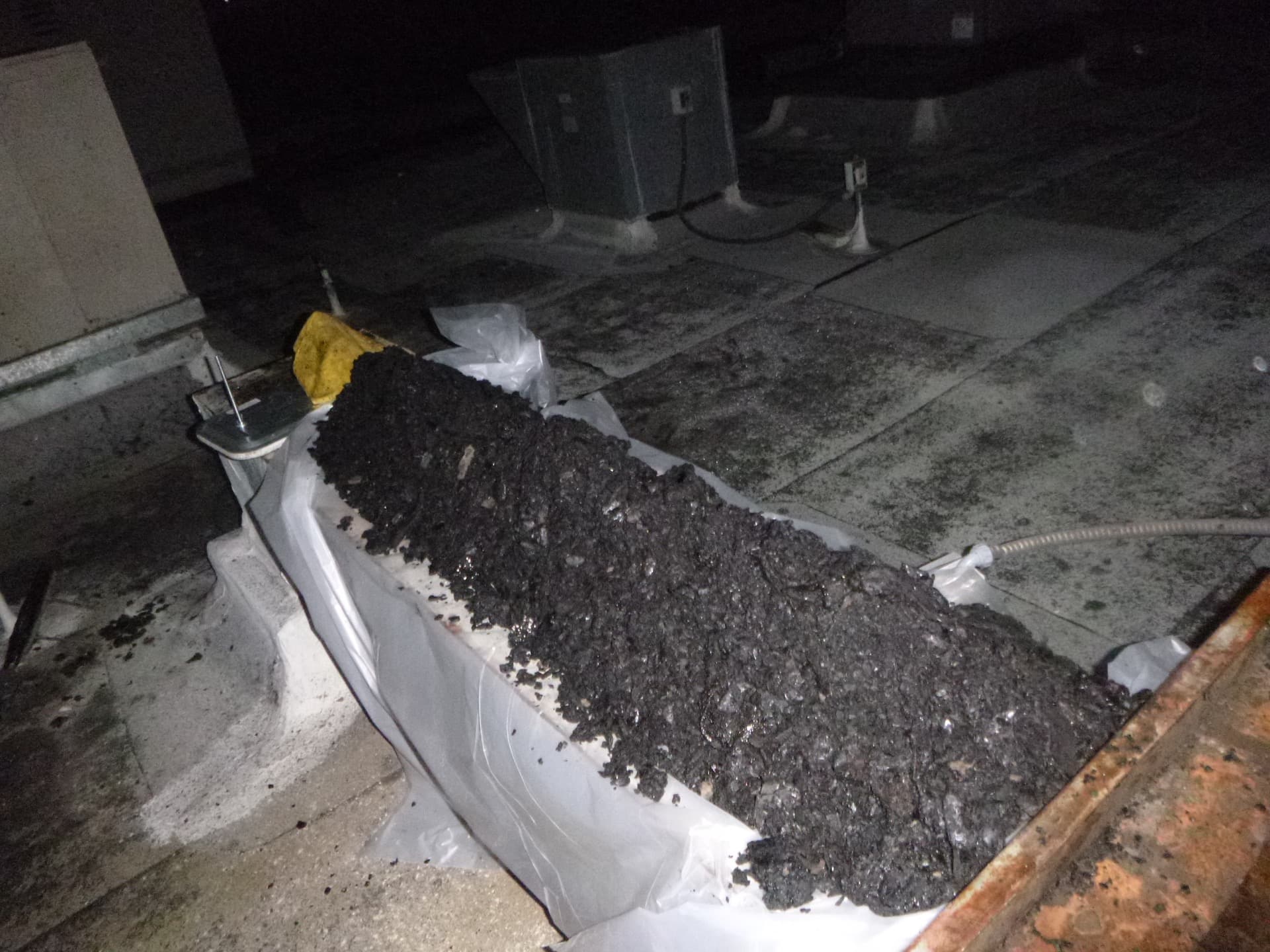 Grease removed from a restaurant exhaust system