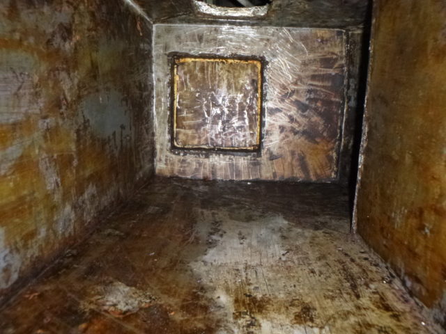 scraped out cerritos exhaust hood