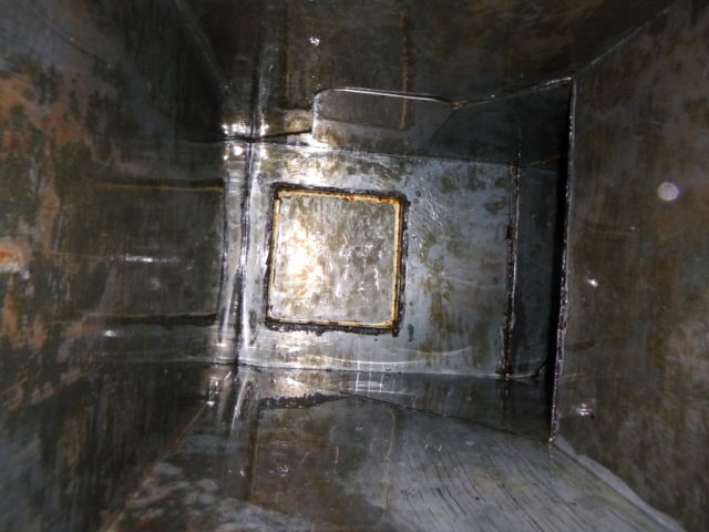 cerritos grease duct cleaned to bare metal