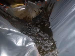 Grease removed from charbroiler exhaust in a Pasadena restaurant