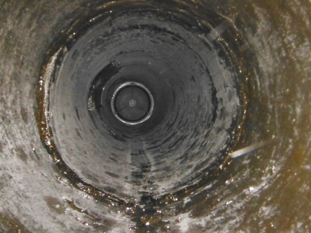 roof duct before hood cleaning